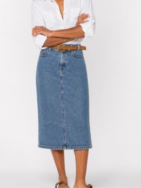 VELVET HEART denim Melissa denim midi skirt sz 28